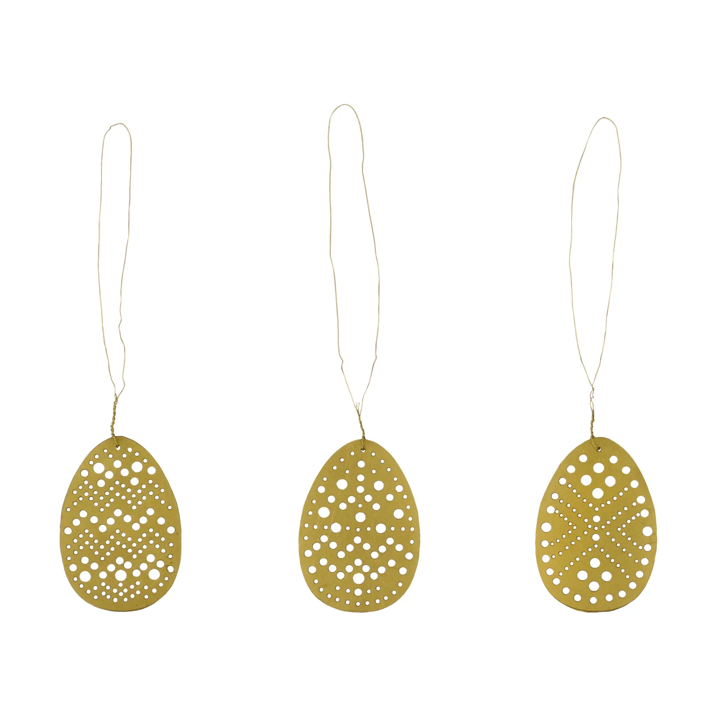 Cut påskhänge 3 delar, Antik mässing House Doctor