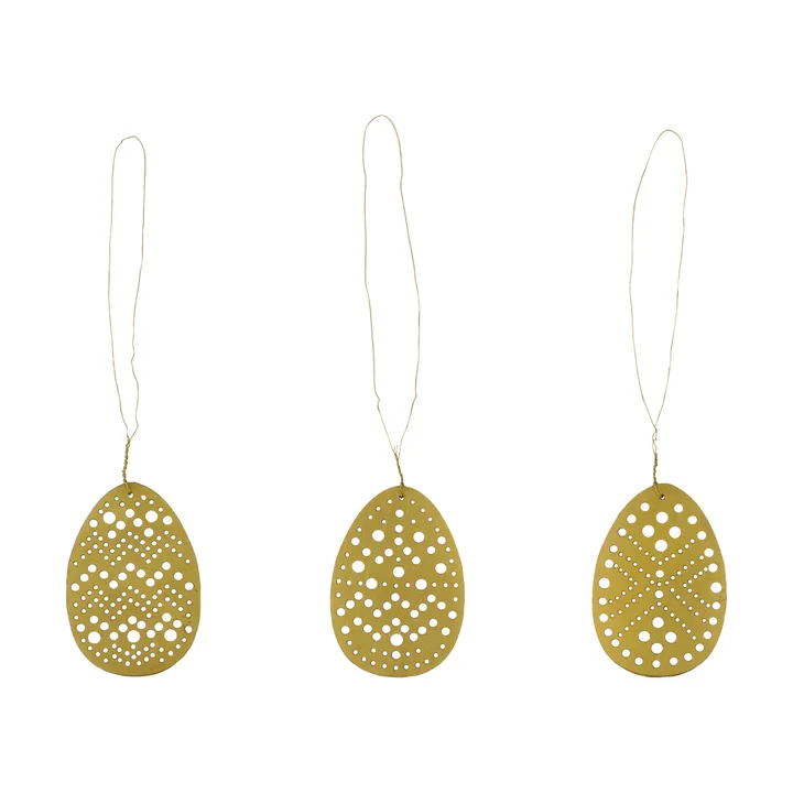 Cut påskhänge 3 delar - Antik mässing - House Doctor