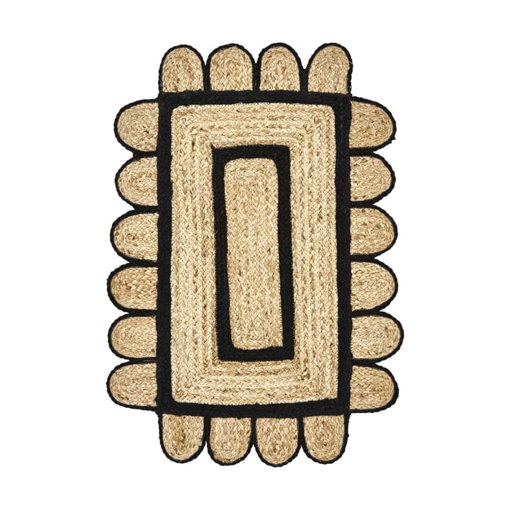 Denta dörrmatta - Svart-natur, 60x90 cm - House Doctor