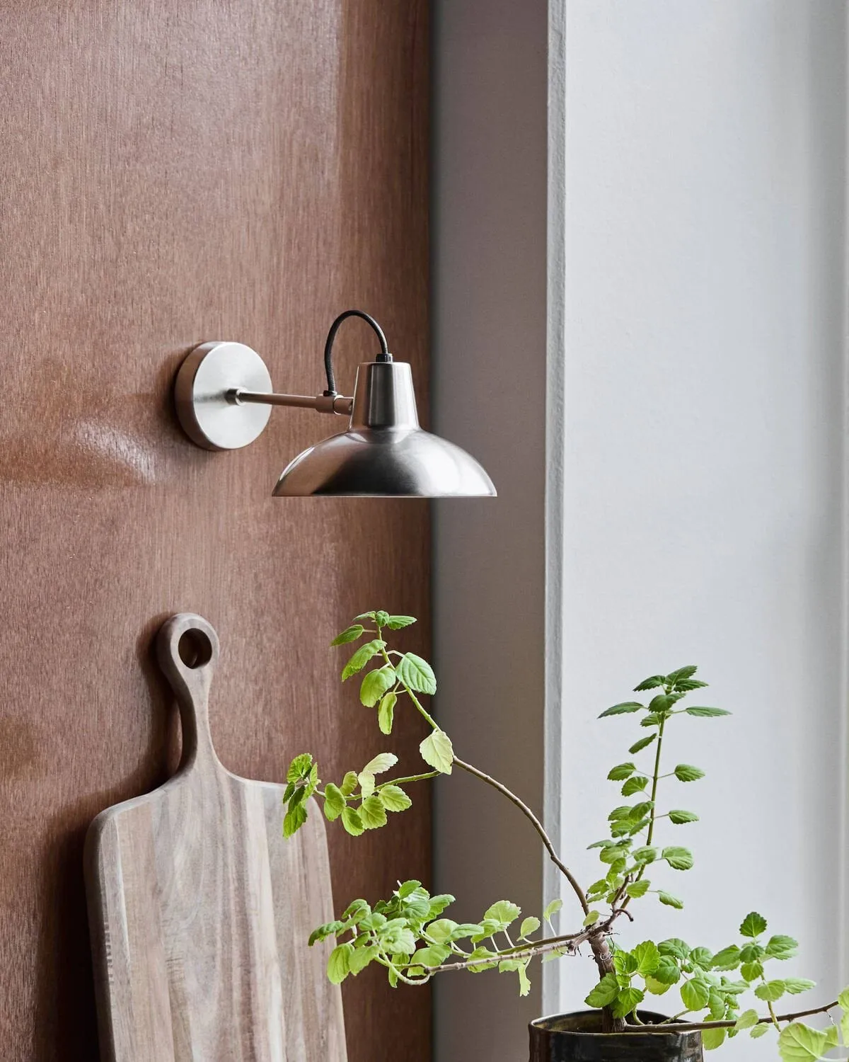 Desk vägglampa 30 cm, Borstad silverfärg House Doctor