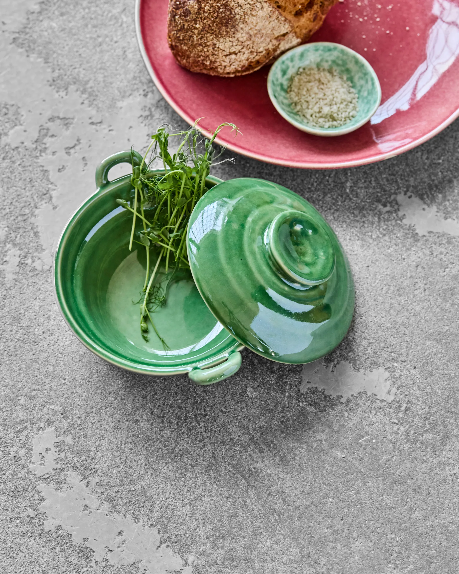 Diva burk med lock, Grön House Doctor