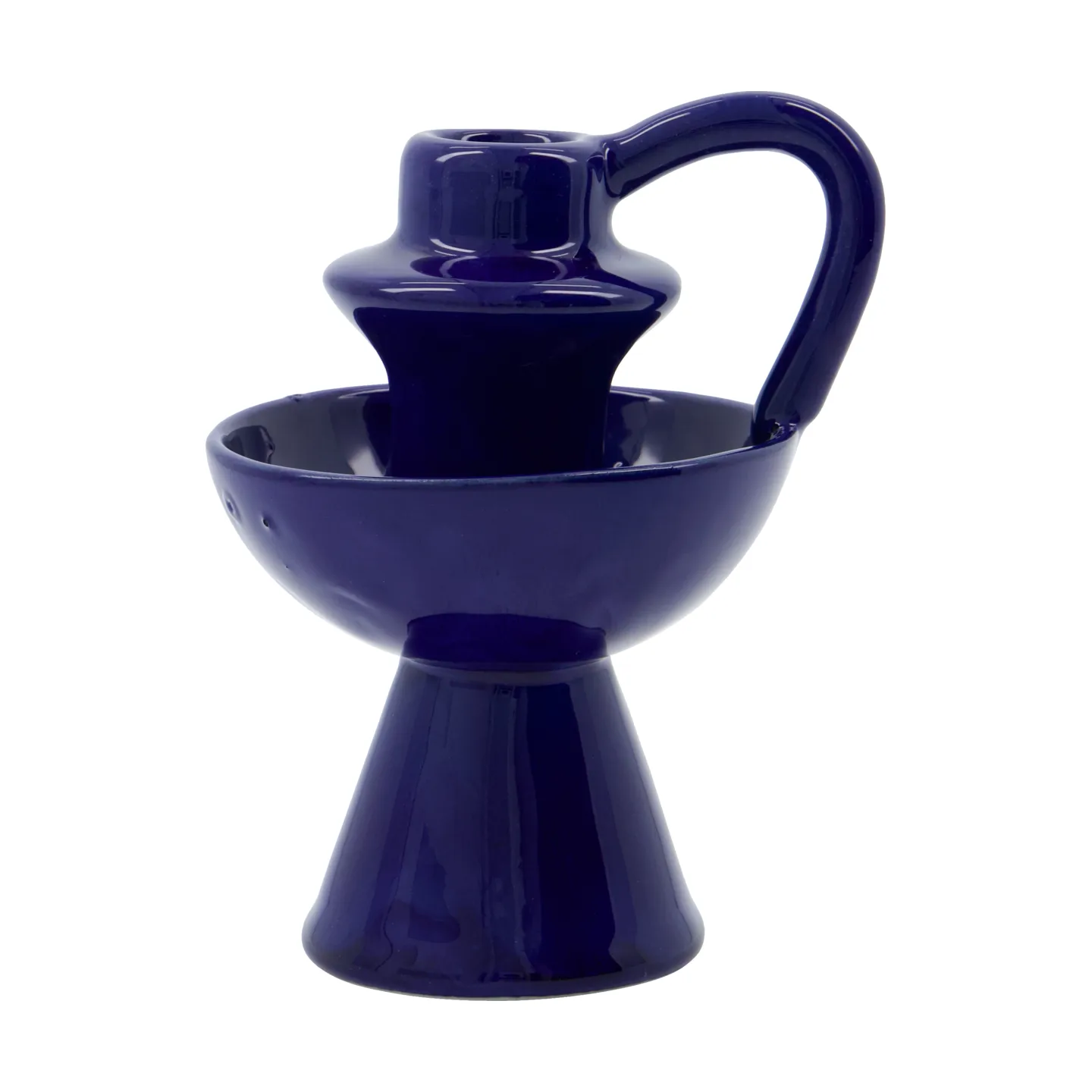 Diva ljusstake 14 cm, Blå House Doctor