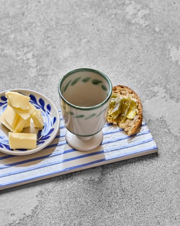 Diva mugg på fot 25 cl 2-pack - Off white-Grön - House Doctor