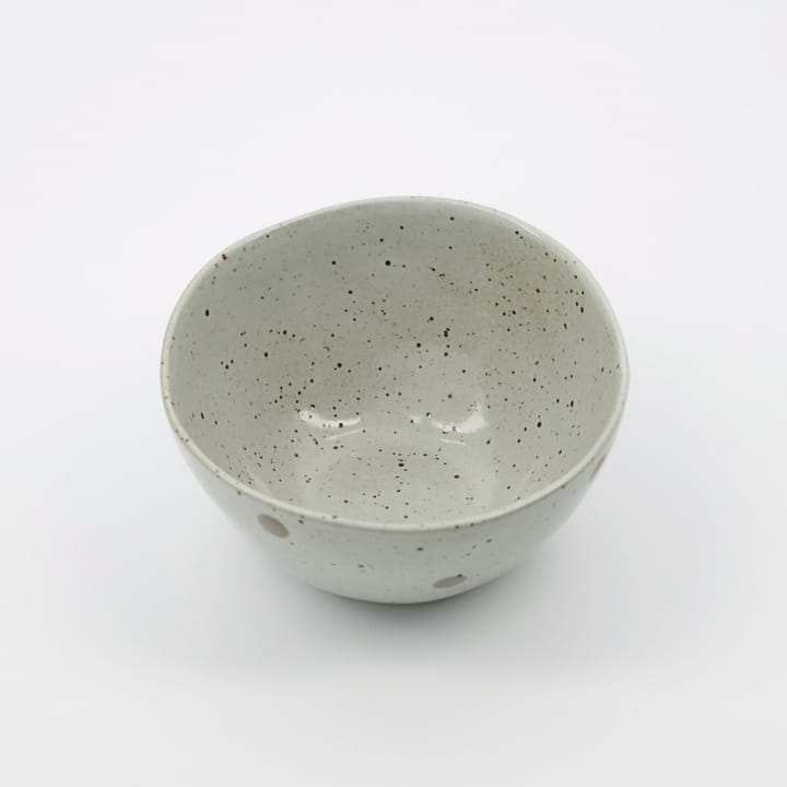 Dots skål Ø12 cm, Vit-gröna prickar House Doctor