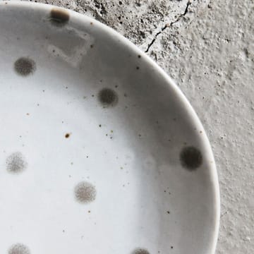 Dots tallrik Ø15,7 cm - Vit-grön - House Doctor