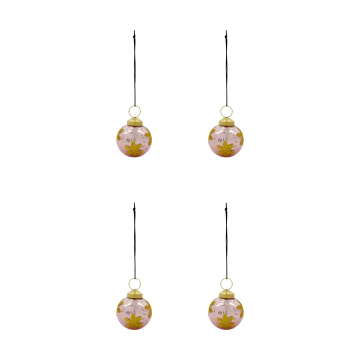 Fiore julgranskula 4-pack - Rosa - House Doctor