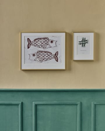 Fish wall art tavla 40x50 cm - Burgundy - House Doctor