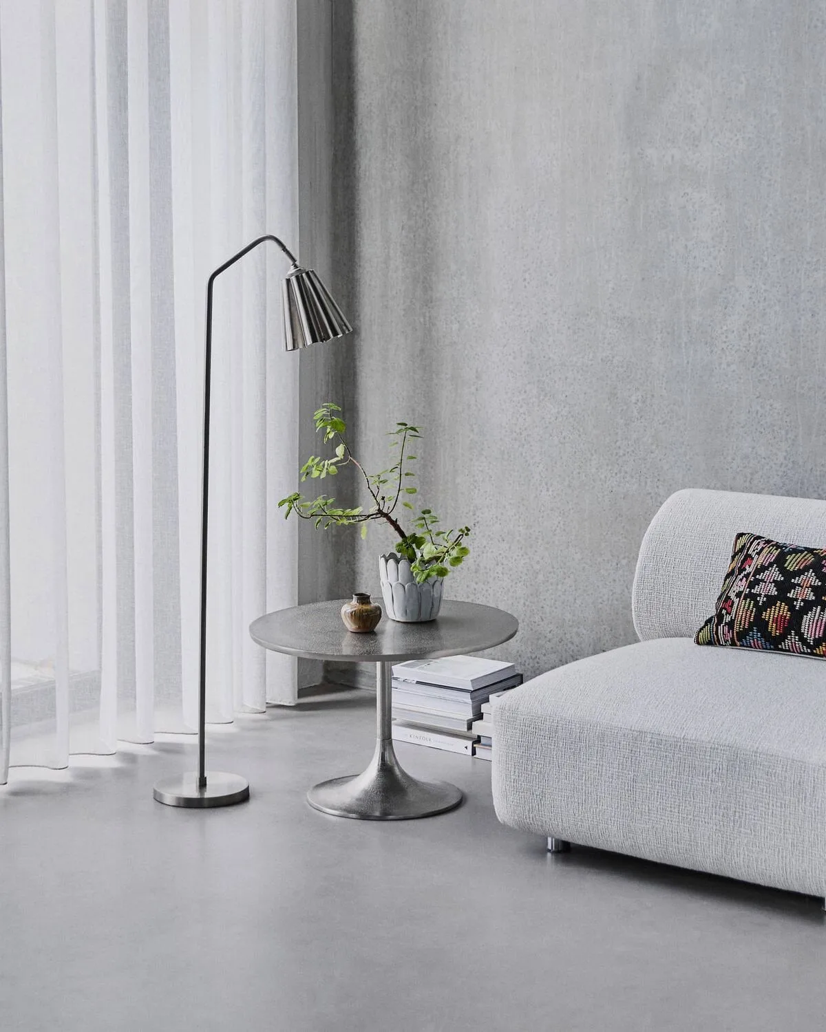 Flola lampskärm, Borstad silverfärg, Ø16x16 cm House Doctor