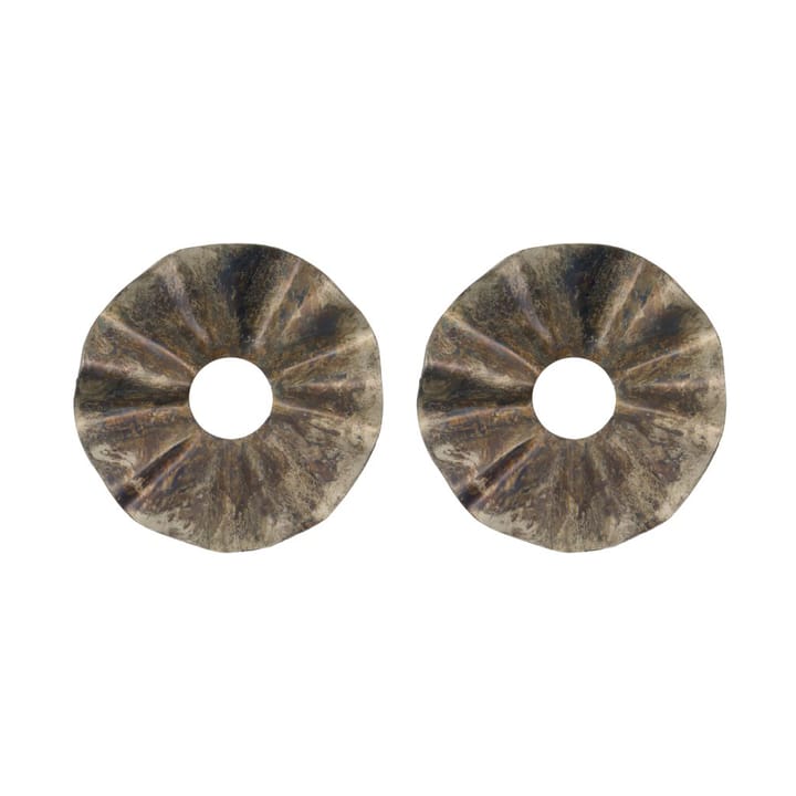 Flolo ljusmanschett Ø8,5 cm 2-pack - Antikbrun - House Doctor