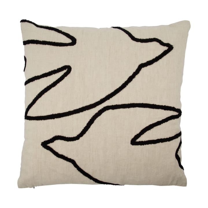 Fly kuddfodral 50x50 cm - Svart-off white - House Doctor
