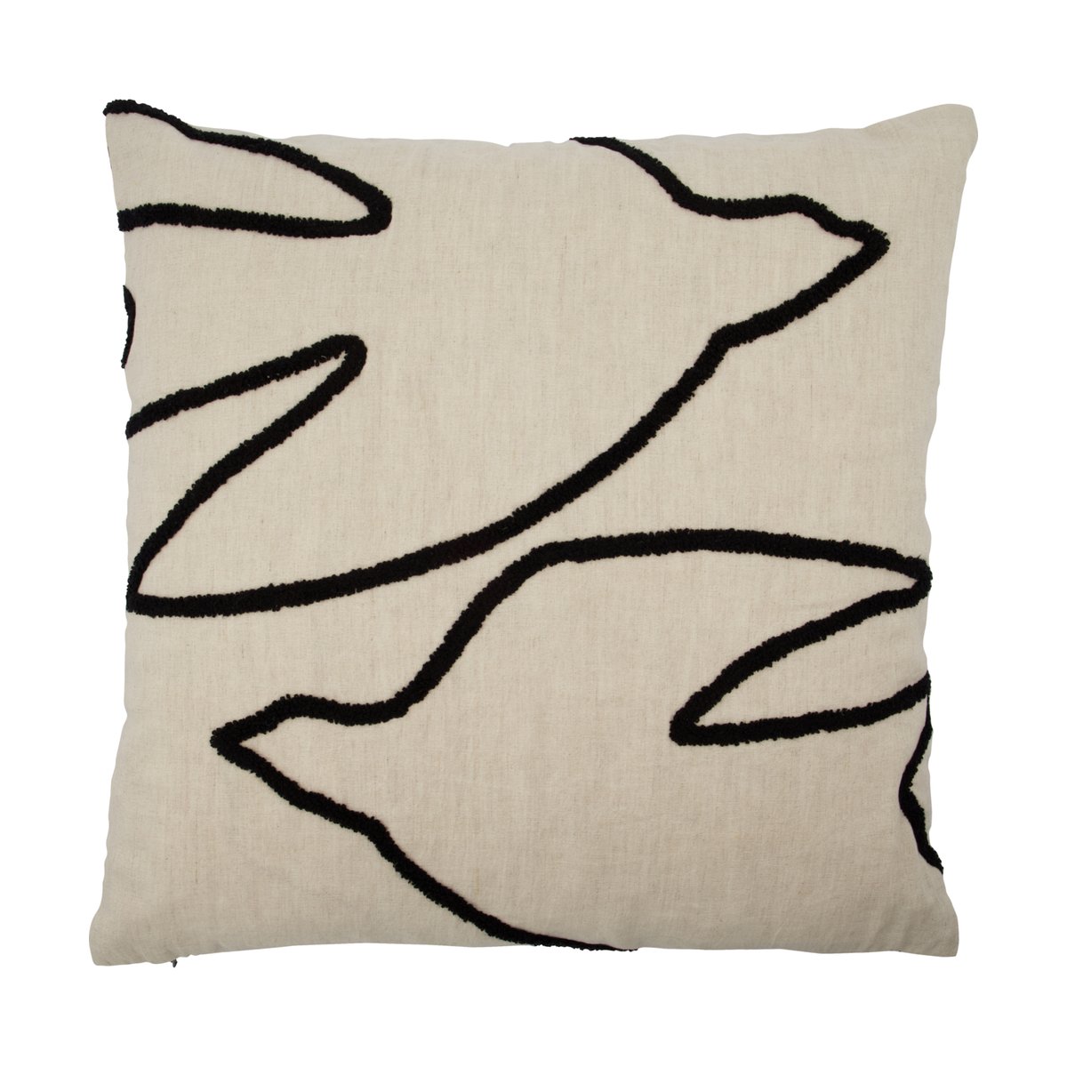 House Doctor Fly kuddfodral 50x50 cm Svart-off white