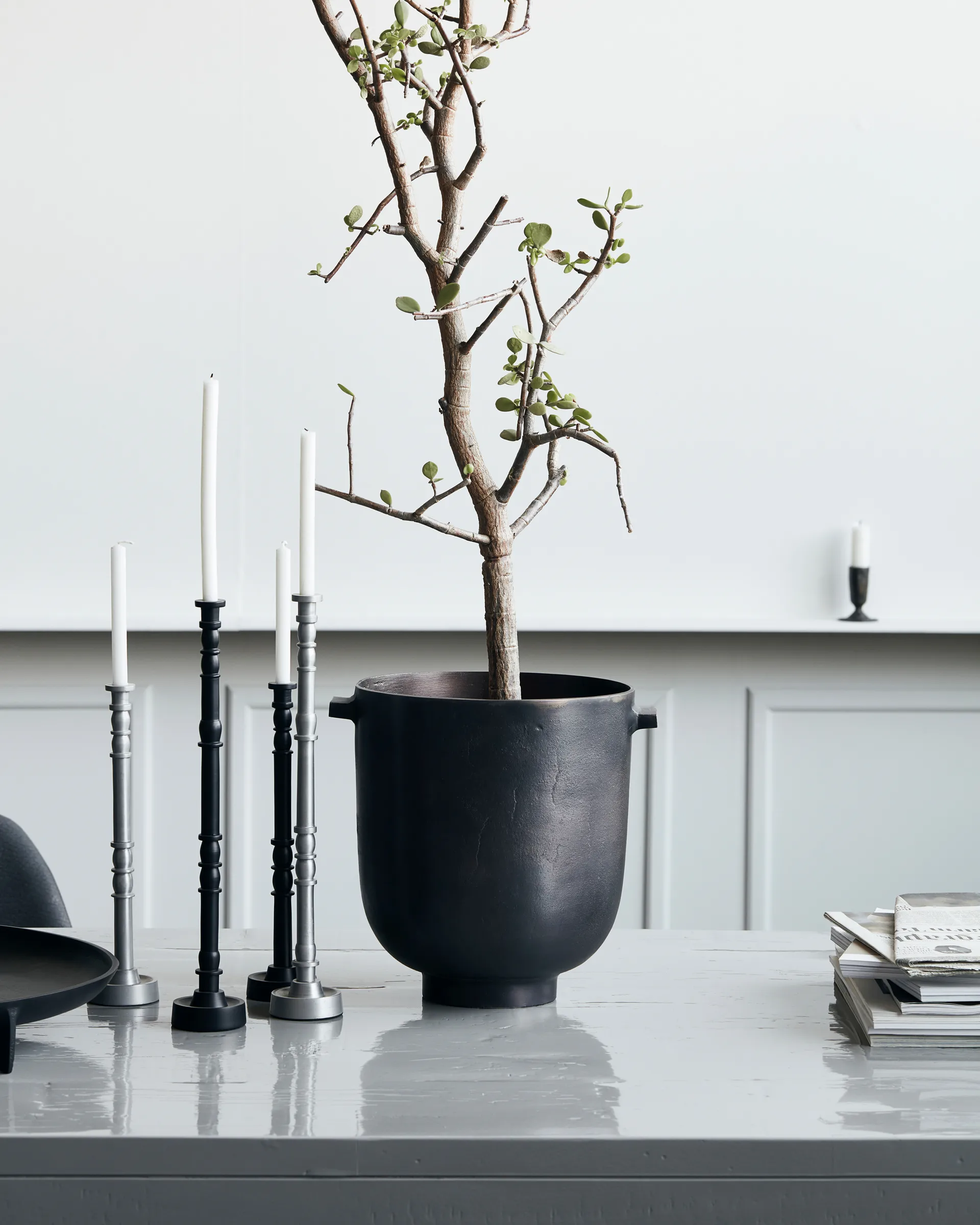 Foem blomkruka Ø25 cm, Browned brass House Doctor