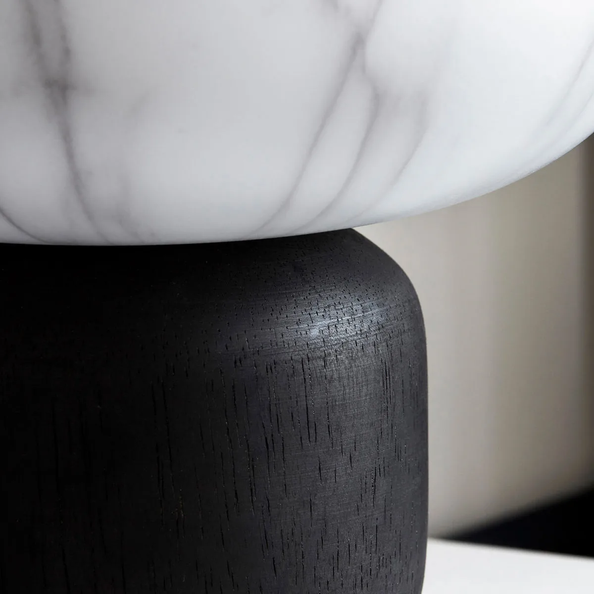 Fog lykta svart-vit marmor, 20 cm House Doctor