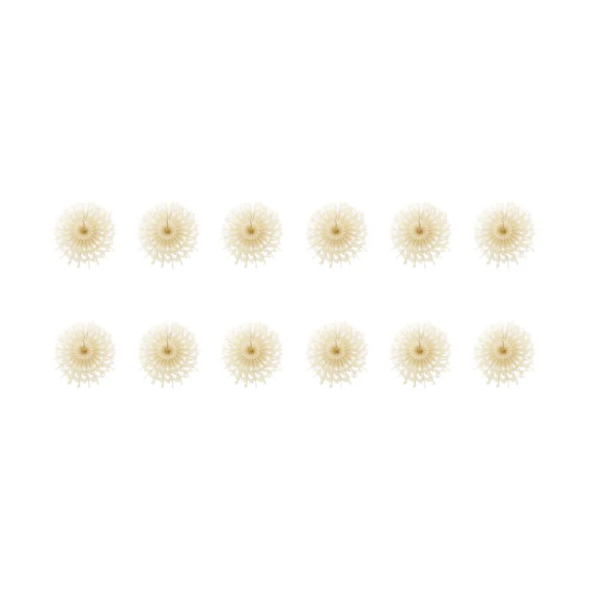 Fold pappersstjärnor 12-pack, Elfenben House Doctor