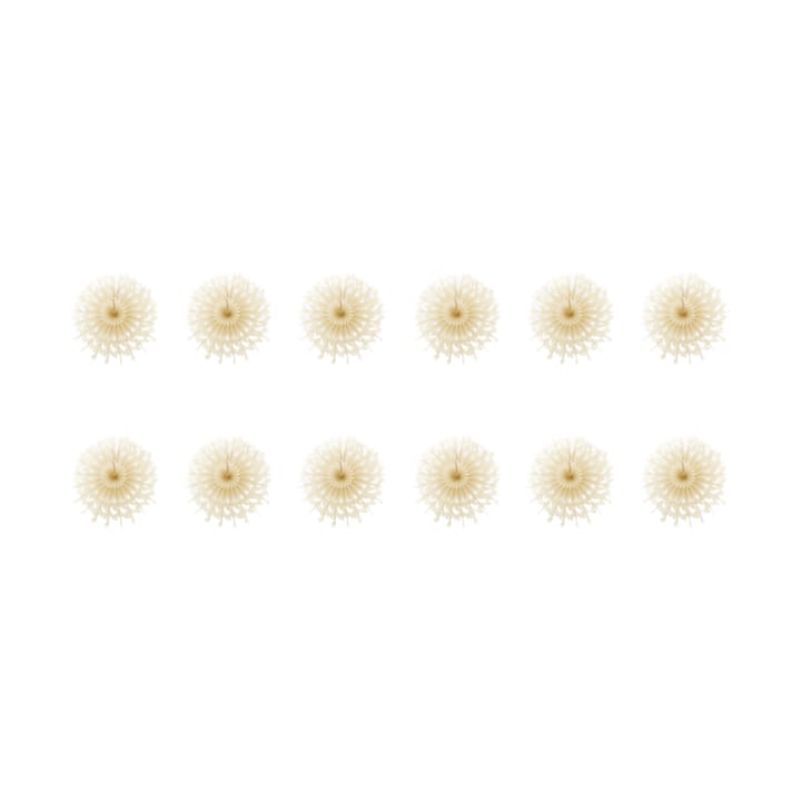 Fold pappersstjärnor 12-pack - Elfenben - House Doctor