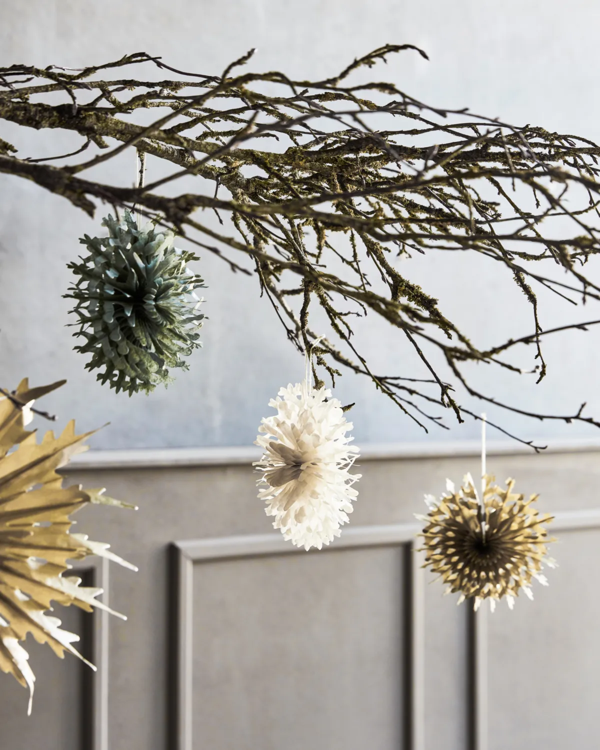 Fold pappersstjärnor 12-pack, Gyllene House Doctor