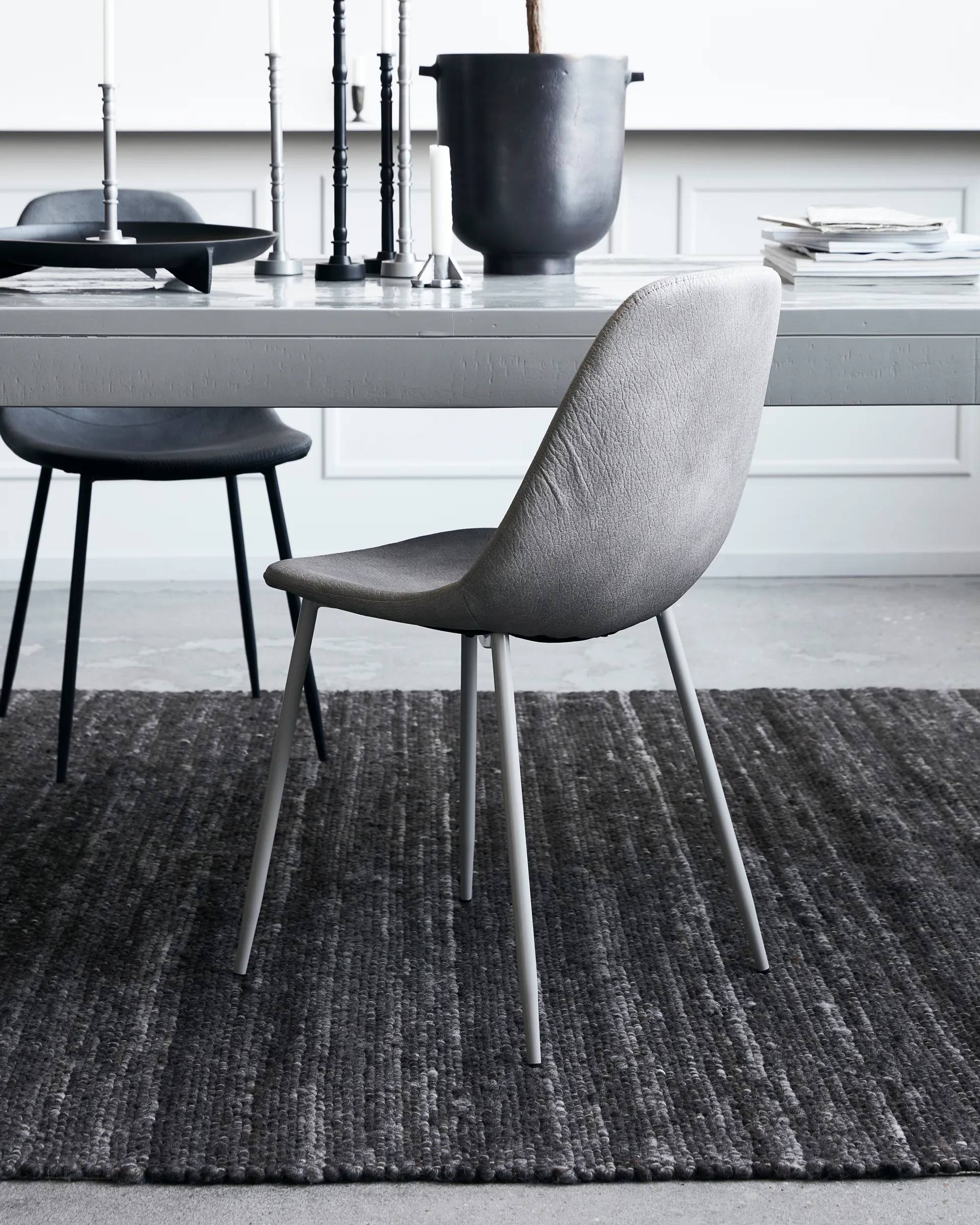 Found stol konstläder, Antique light grey House Doctor