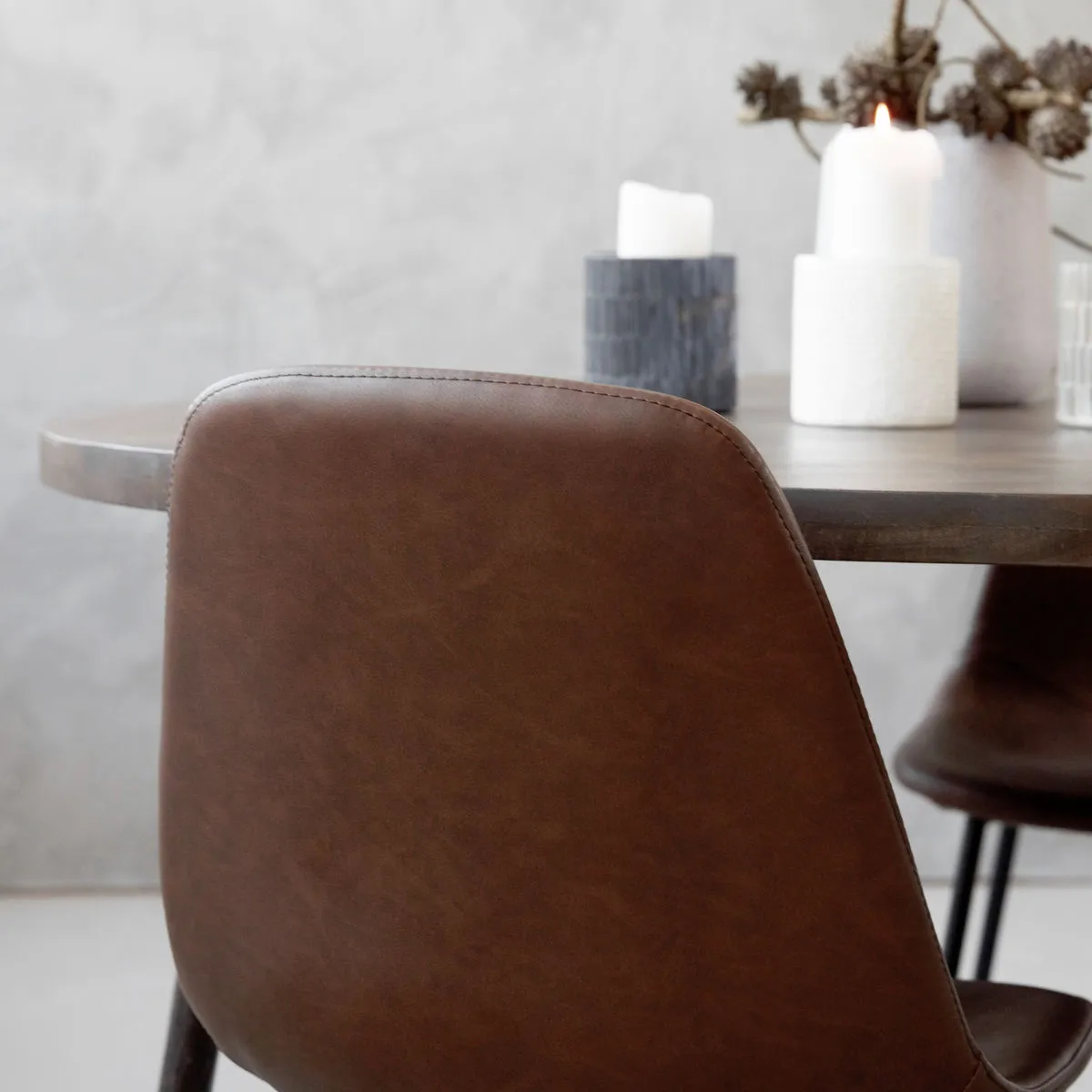 Found stol konstläder, Brun House Doctor