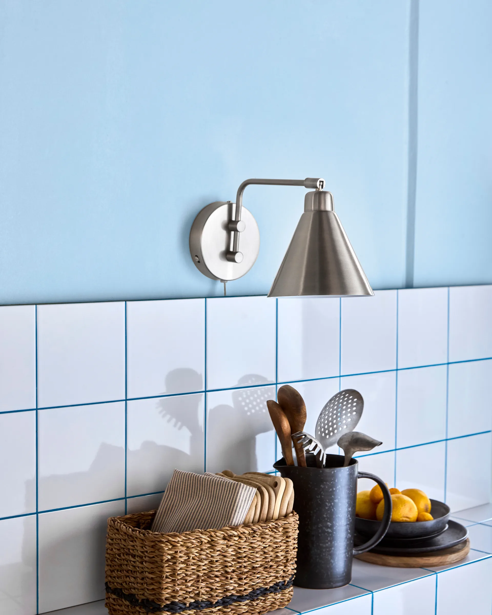 Game vägglampa borstat silver, Liten, 30 cm House Doctor