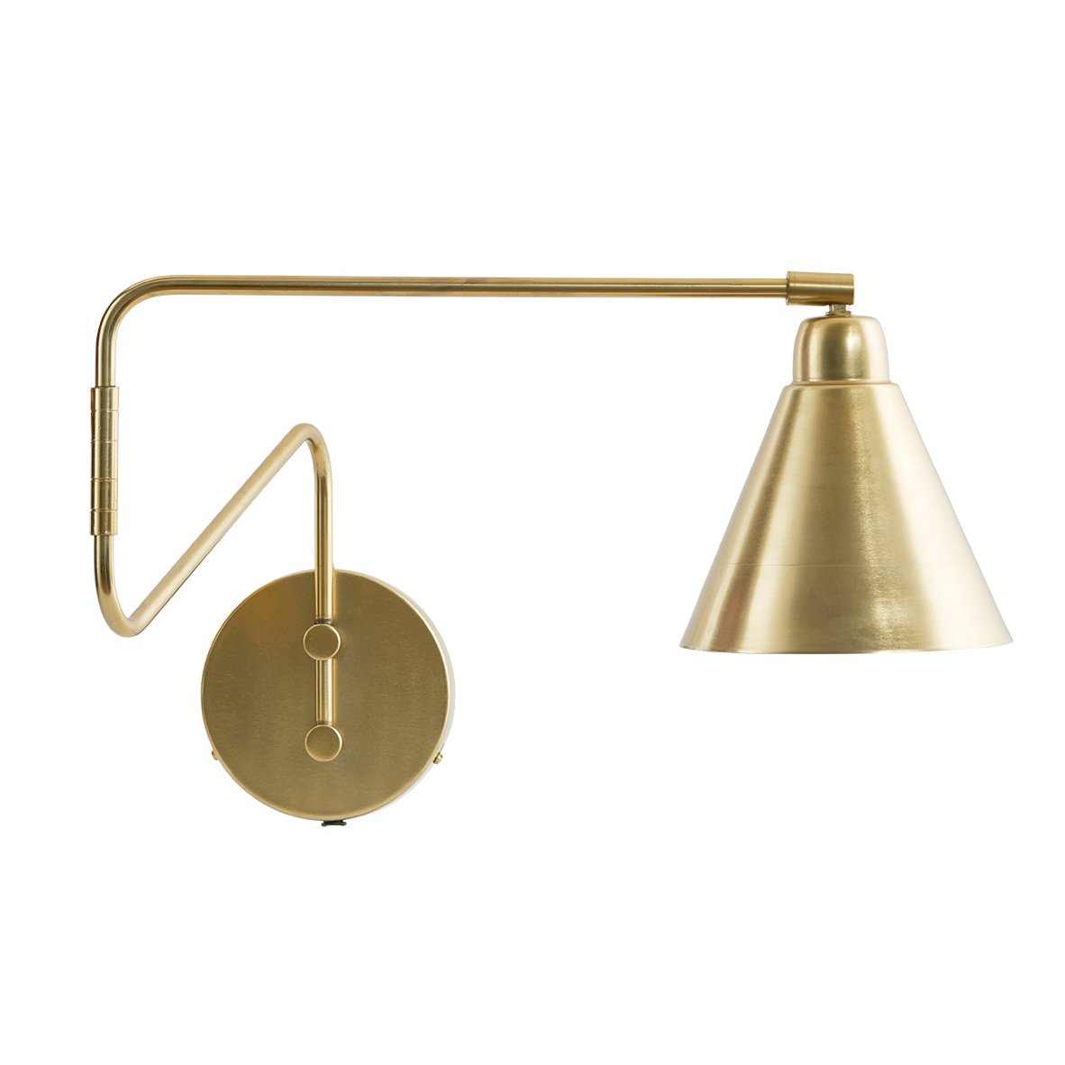 House Doctor Game vägglampa mässing stor, 70 cm | Skandinavisk Design | Vägglampor | Guldfärgad