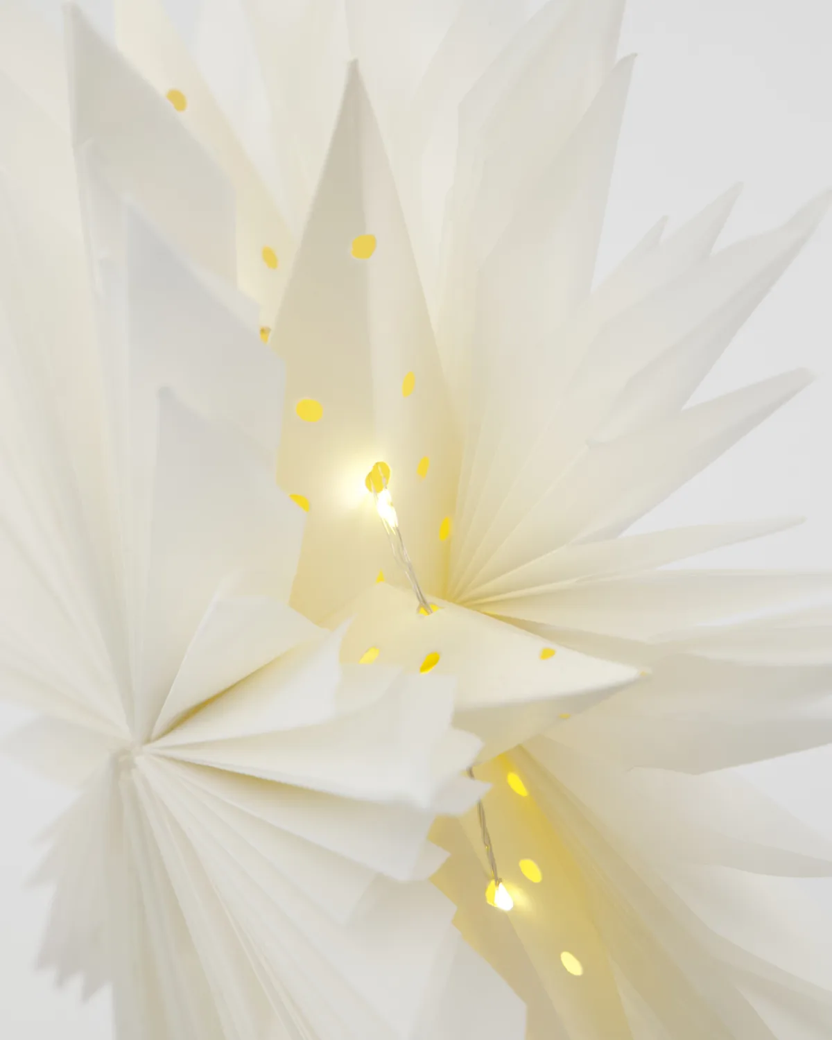 Gant toppstjärna Ø28 cm, Vit House Doctor