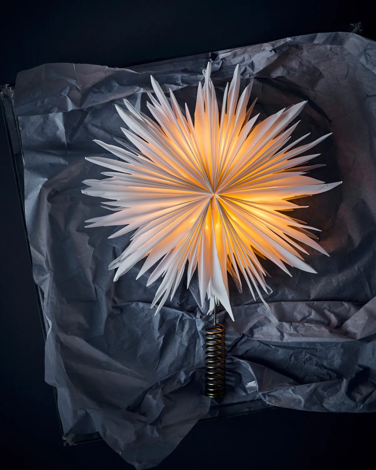 Gant toppstjärna Ø28 cm, Vit House Doctor