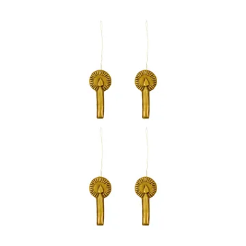 Glory julhänge 4-pack - Antik mässing - House Doctor