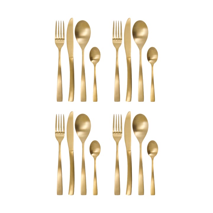 Golden bestickset 16 delar - Gyllene - House Doctor