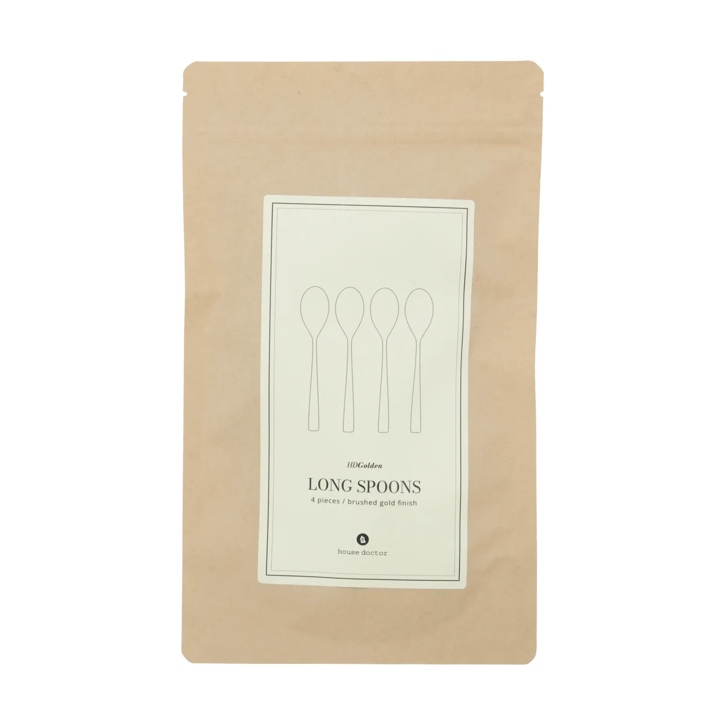 Golden lång sked 4-pack, Gyllene House Doctor