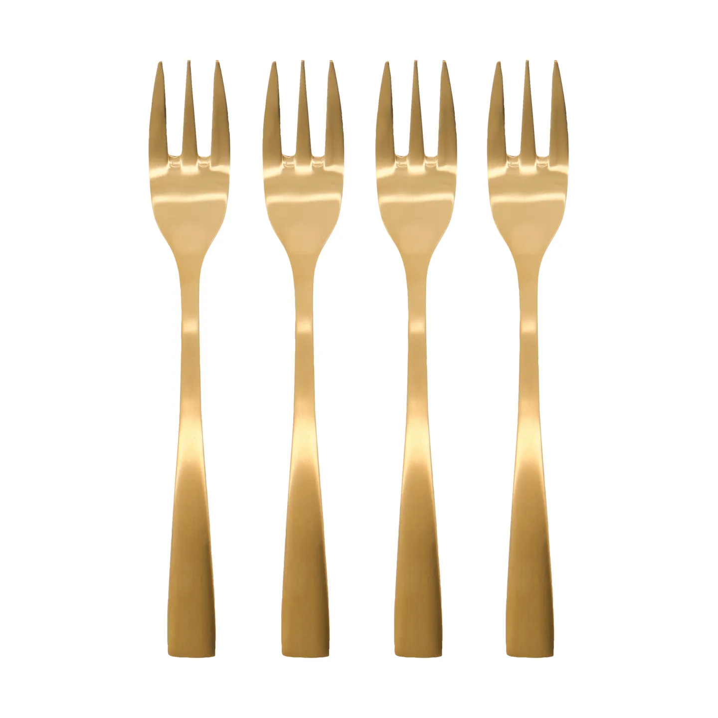Golden tårtgaffel 4-pack, Gyllene House Doctor