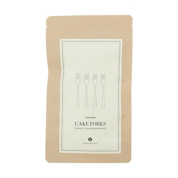 Golden tårtgaffel 4-pack - Gyllene - House Doctor