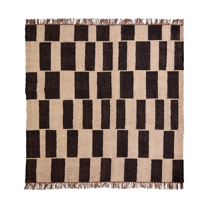 Graph matta - Svart-natur, 180x180 cm - House Doctor
