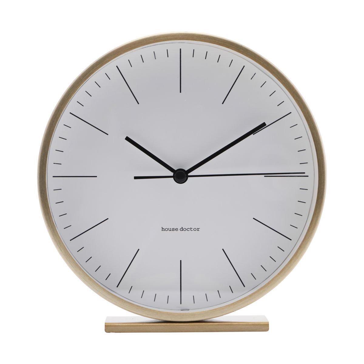 House Doctor Hannah bordsklocka 15 cm guld | Skandinavisk Design | Bordsklockor | Guldfärgad