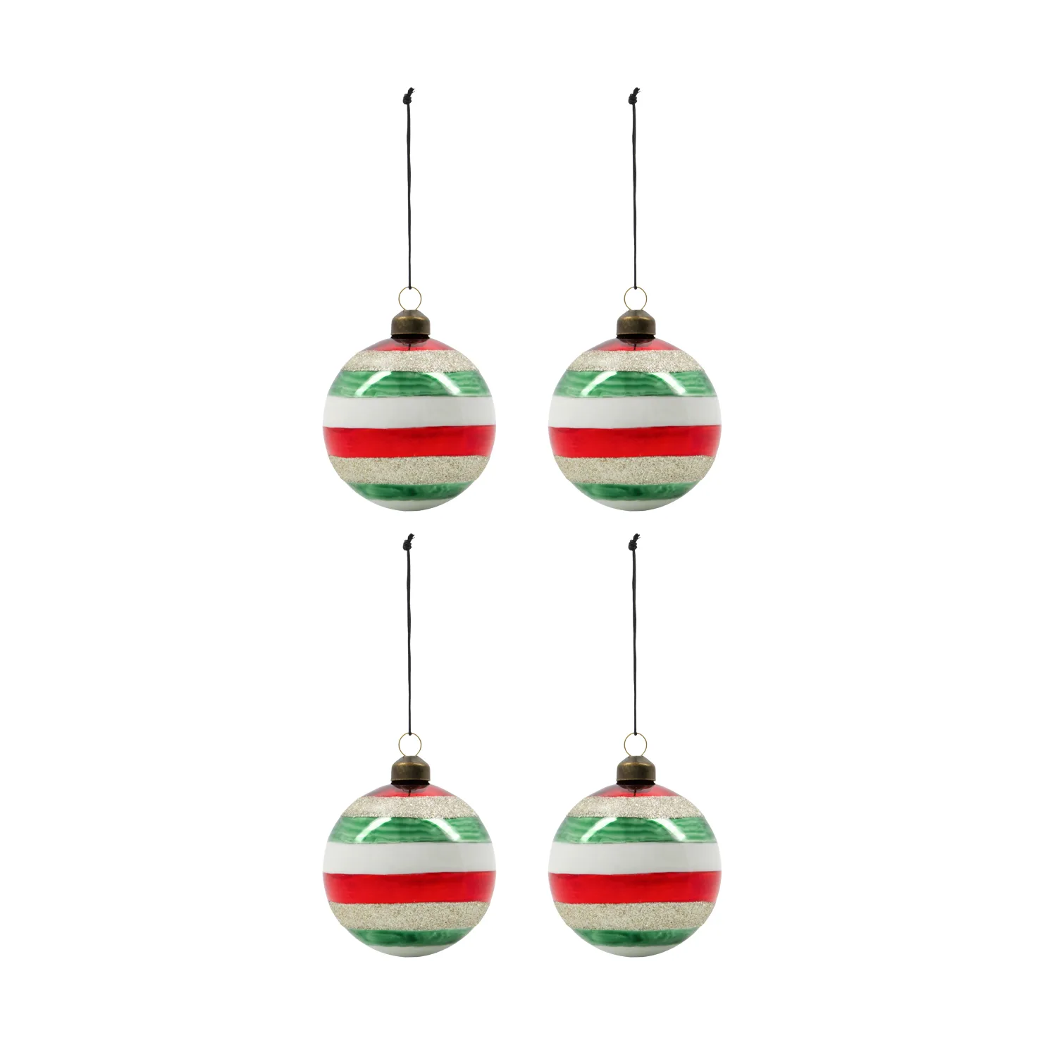 Happ julgranskula Ø8 cm 4-pack, Multi