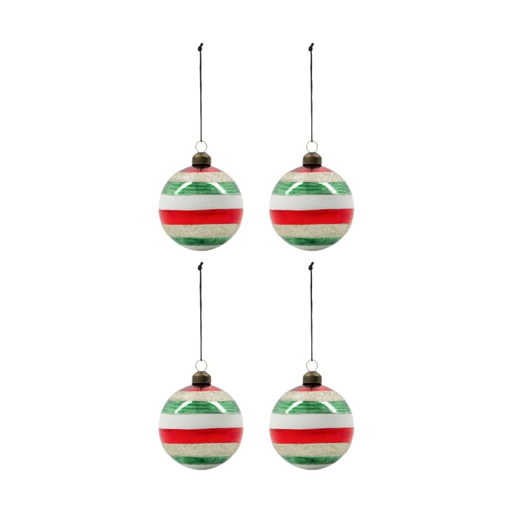 Happ julgranskula Ø8 cm 4-pack - Multi - House Doctor