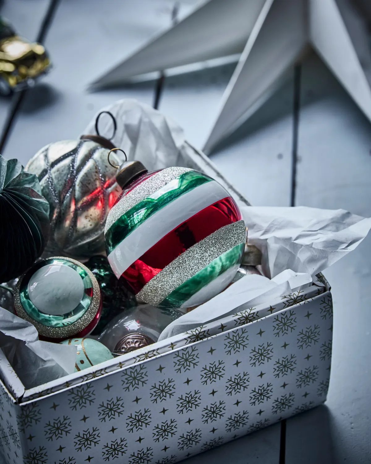 Happ julgranskula Ø8 cm 4-pack, Multi House Doctor