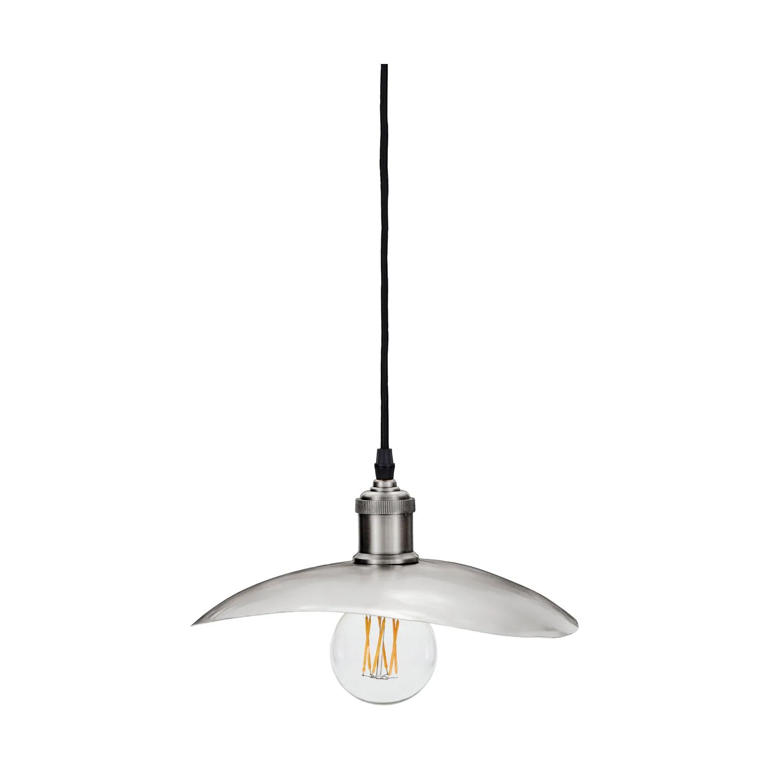 Hatt lampskärm 13x14 cm, Borstat silver, 28x30x4,5 cm House Doctor