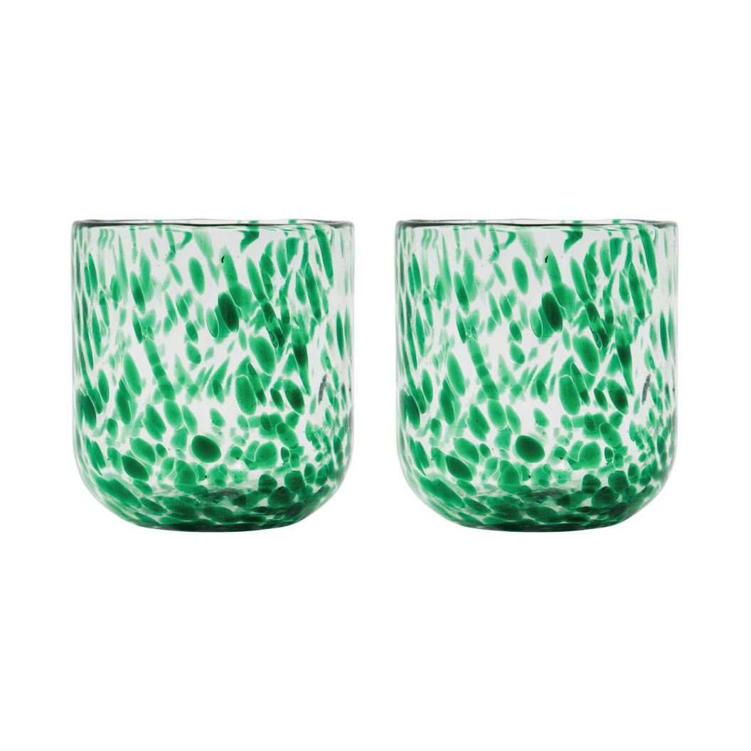 House Doctor Home värmeljushållare 2-pack 9 cm Grön