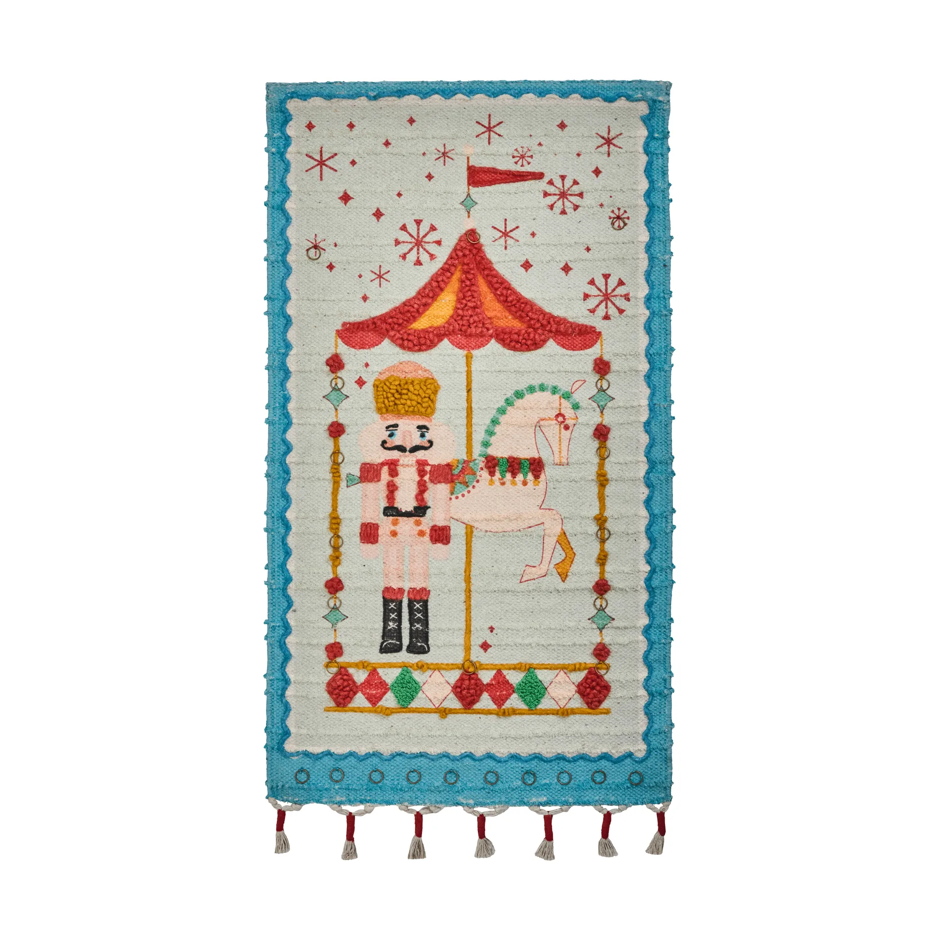 Horse julkalender, Bränd röd, 50x90 cm House Doctor
