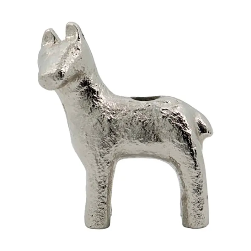 House Doctor Horse ljusstake 7,5 cm Antiksilver