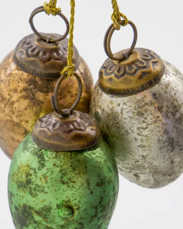 House Doctor egg påskhängen 12 delar - Grön, Rosa, Off-white - House Doctor