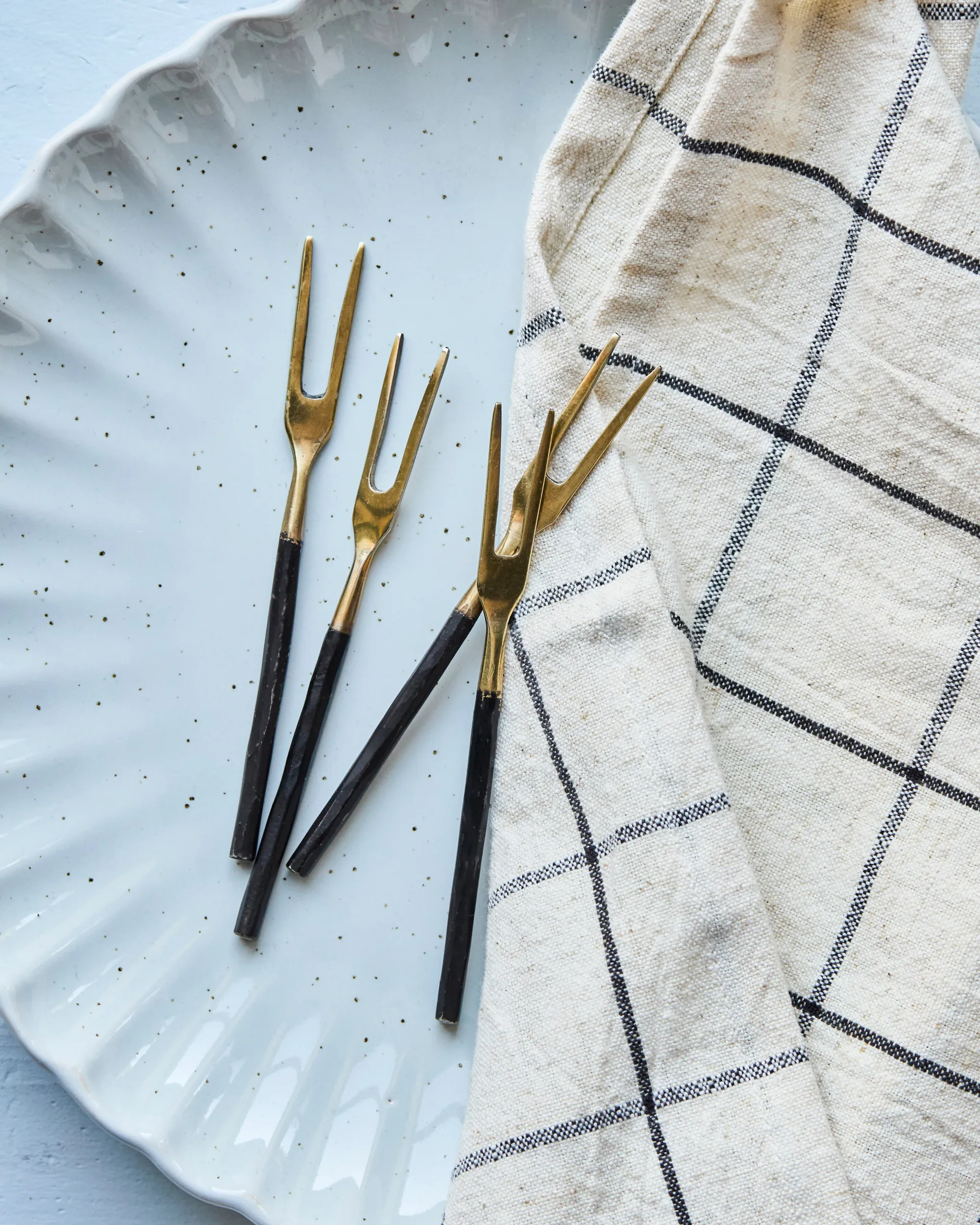 House Doctor gaffel 4-pack, Antik mässing House Doctor