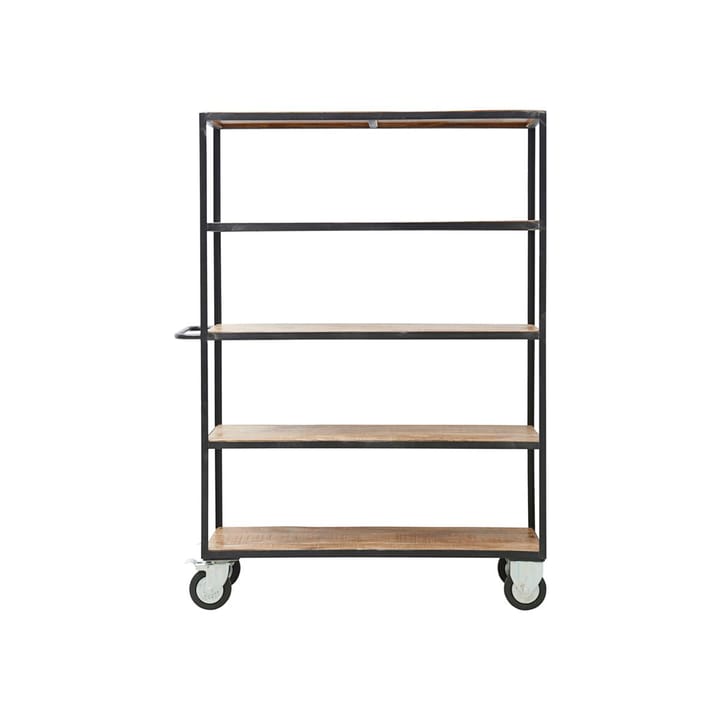 House Doctor hyllsystem 4 hjul 175 cm - Svart-natur - House Doctor