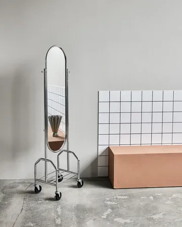 Image golvspegel - Silver finish, 53,5x35,5x179,5 cm - House Doctor