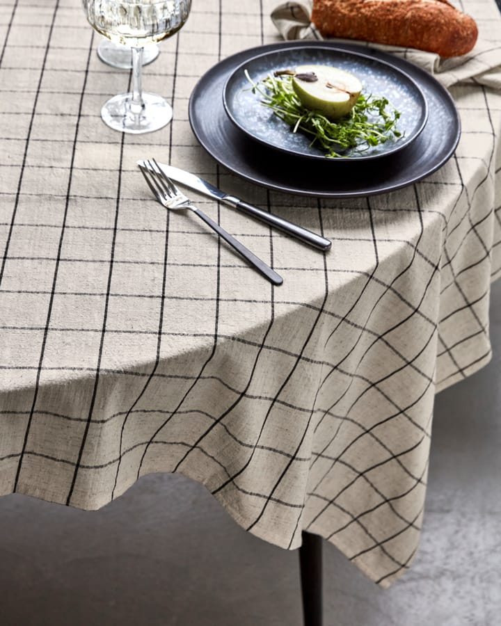 Join bordsduk 150x150 cm, Svart-off white House Doctor