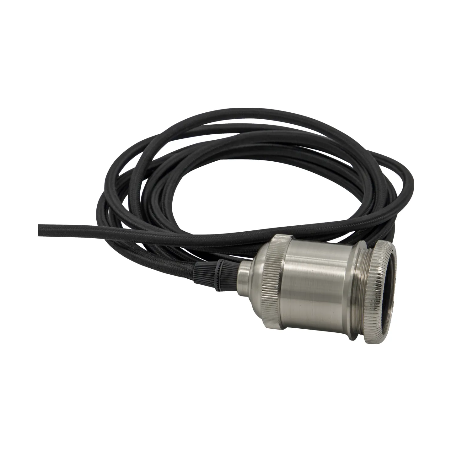 Kabel med E27-sockel, Silver finish House Doctor