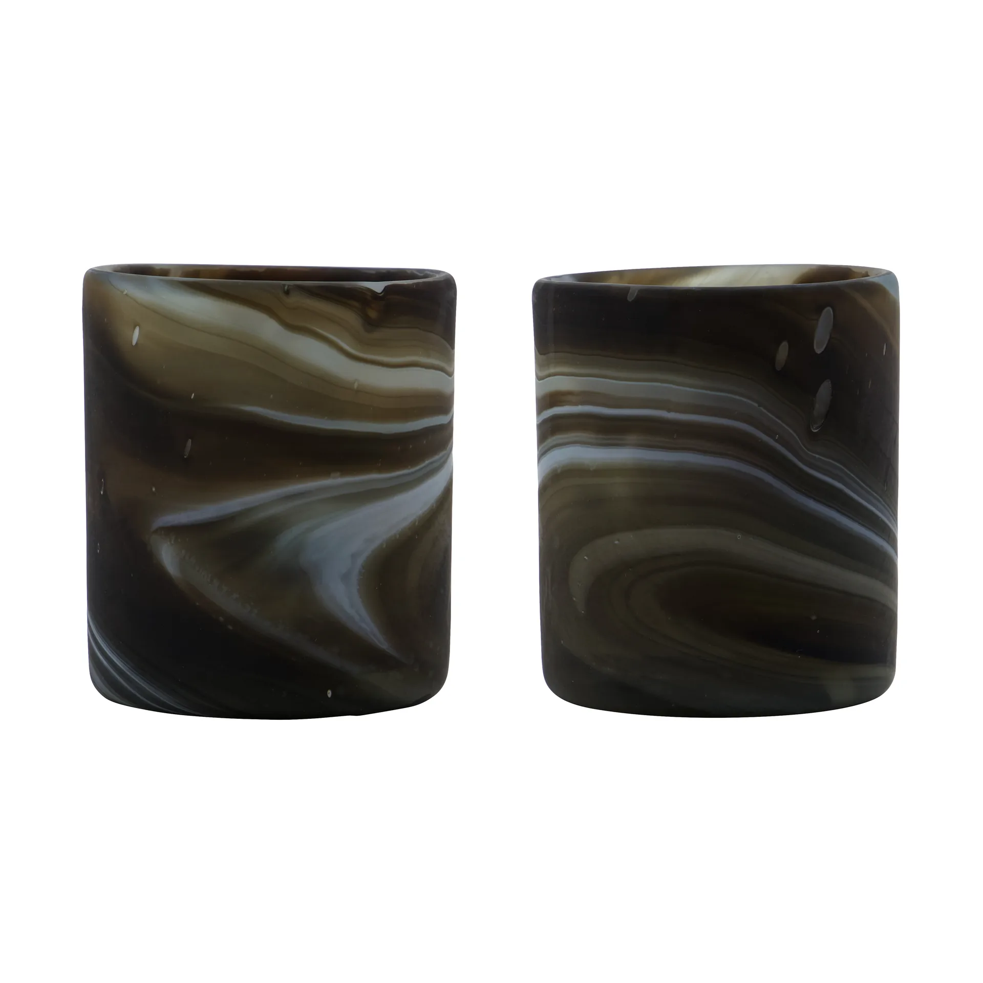 Kae värmeljushållare Ø7x8 cm, Brun House Doctor