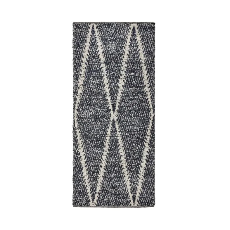 House Doctor Kin matta Svart-off white, 90x200 cm