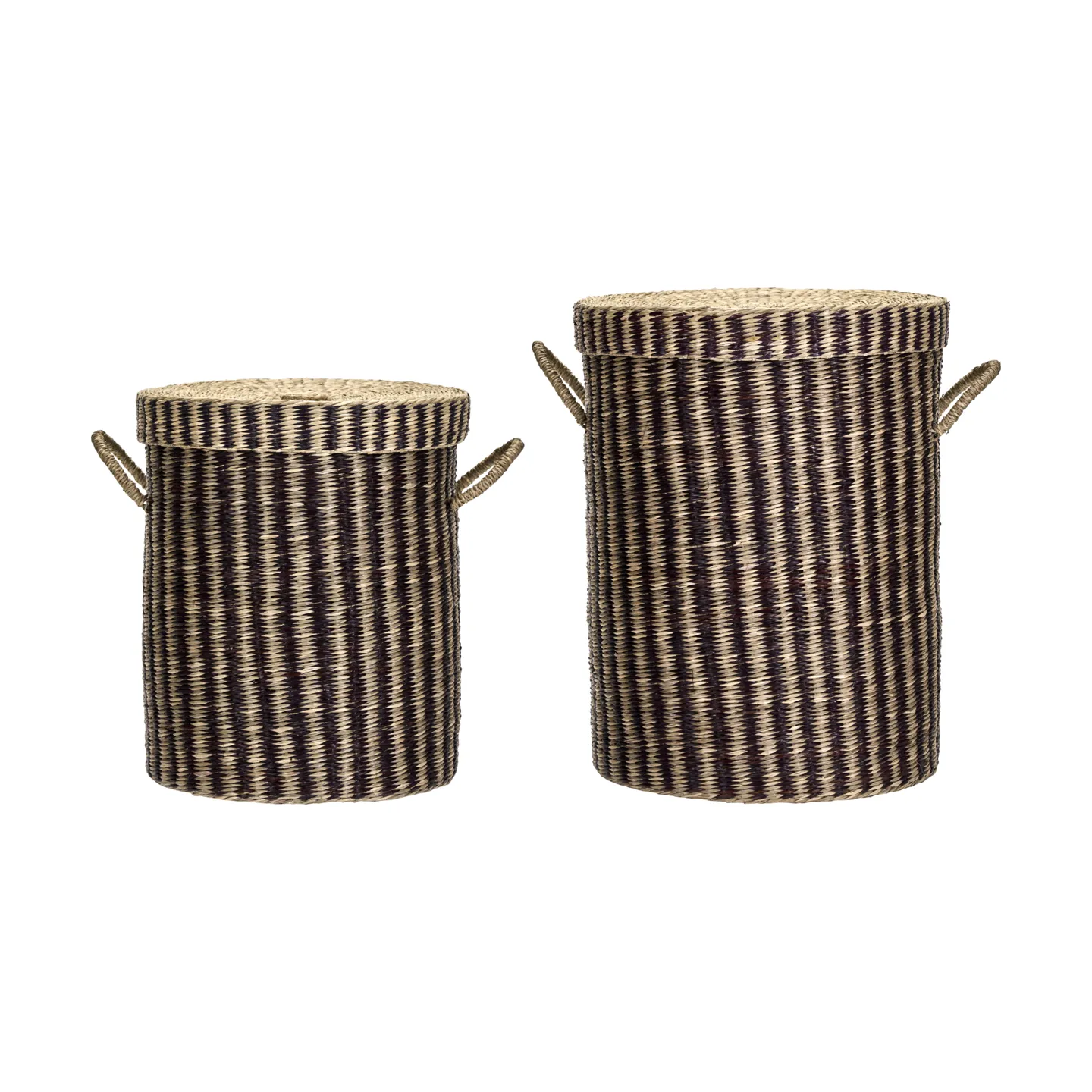 Laundry tvättkorg med lock 2 delar, Natur-brun House Doctor