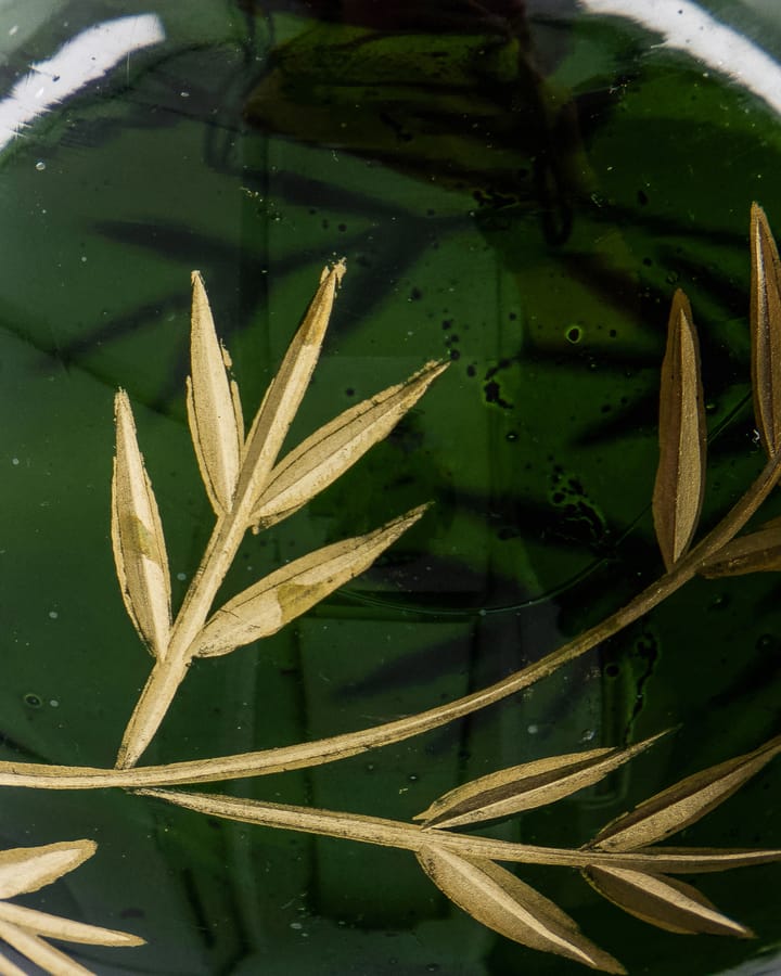 Leaf julgranskula Ø7,5 cm 4-pack, Grön-guld House Doctor
